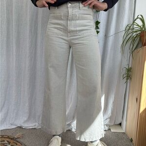 Rollas gray denim high rise wide leg size 28 Aussie 10